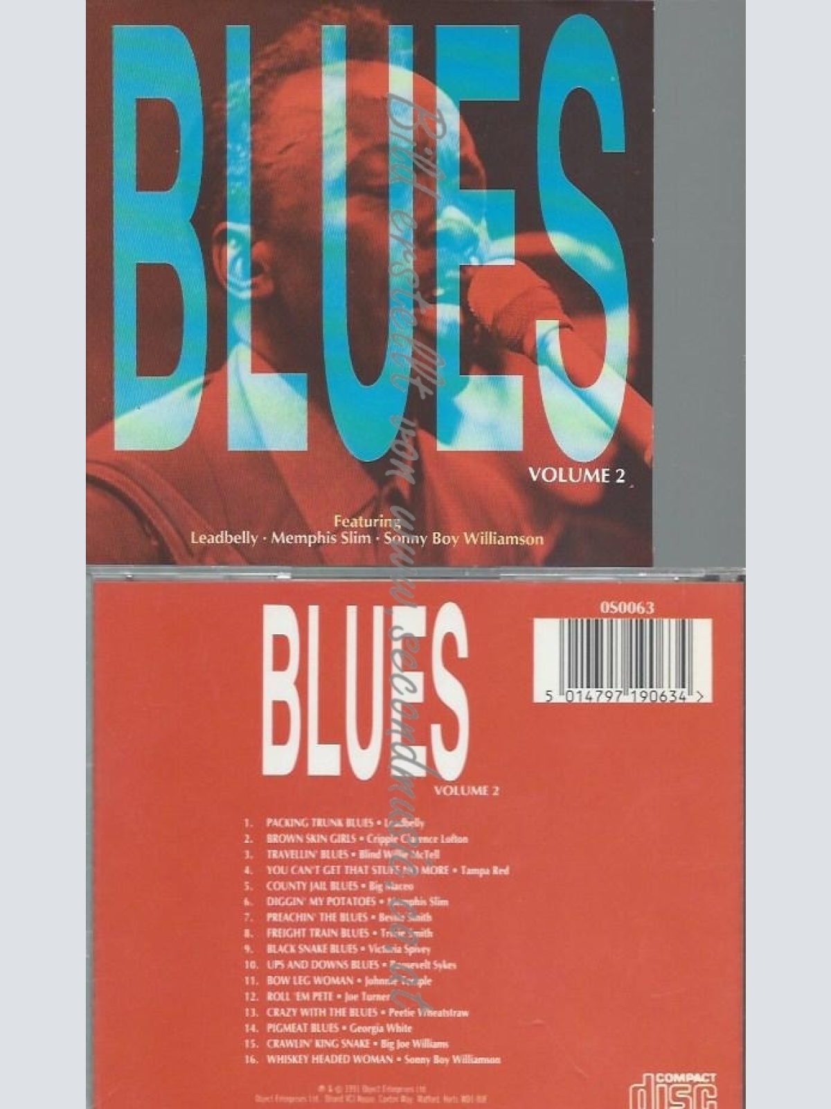 CD--BLUES VOLUME 2--VARIOUS