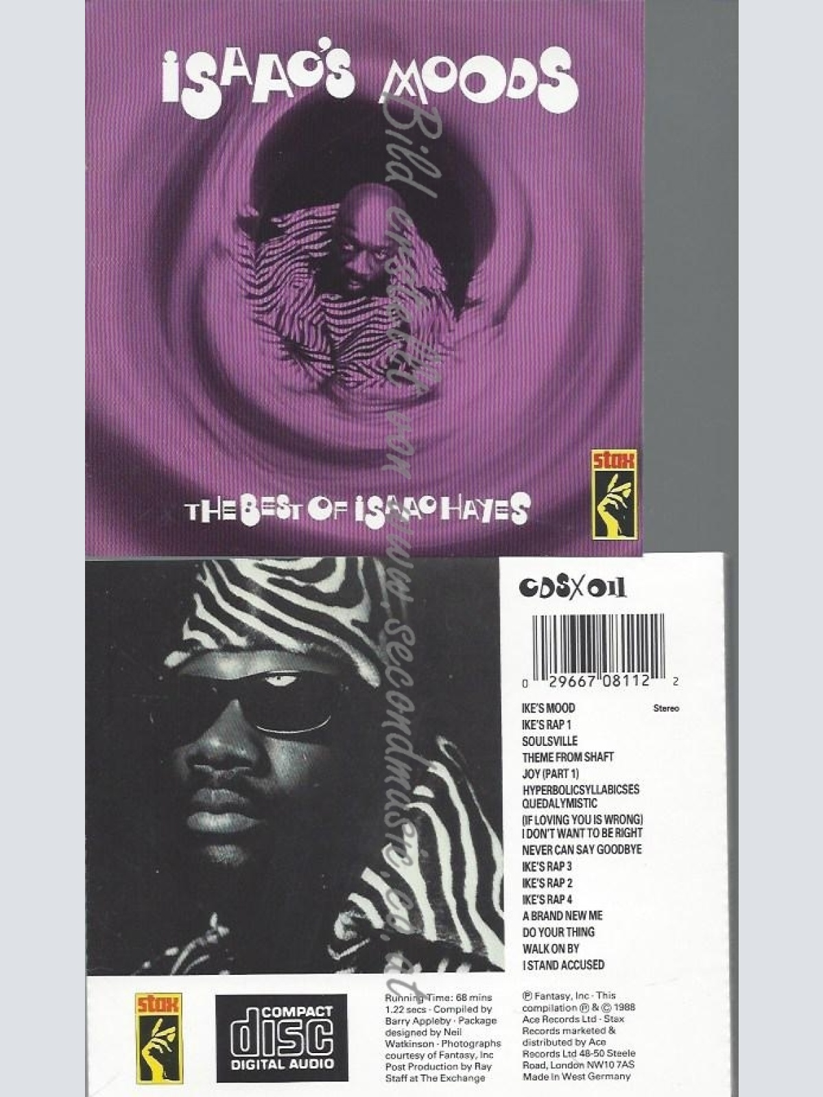 CD--ISAAC HAYES--ISAAC'S MOODS-BEST OF...