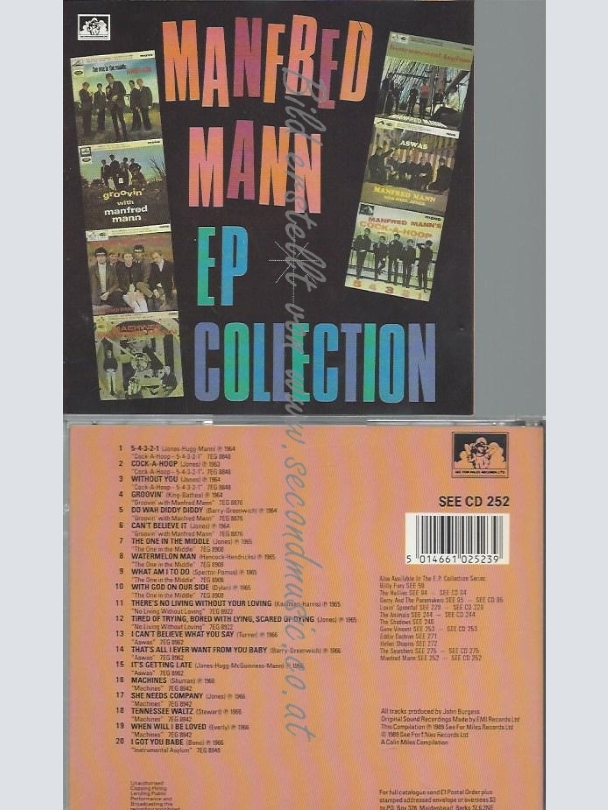 CD--MANFRED MANN--EP COLLECTION