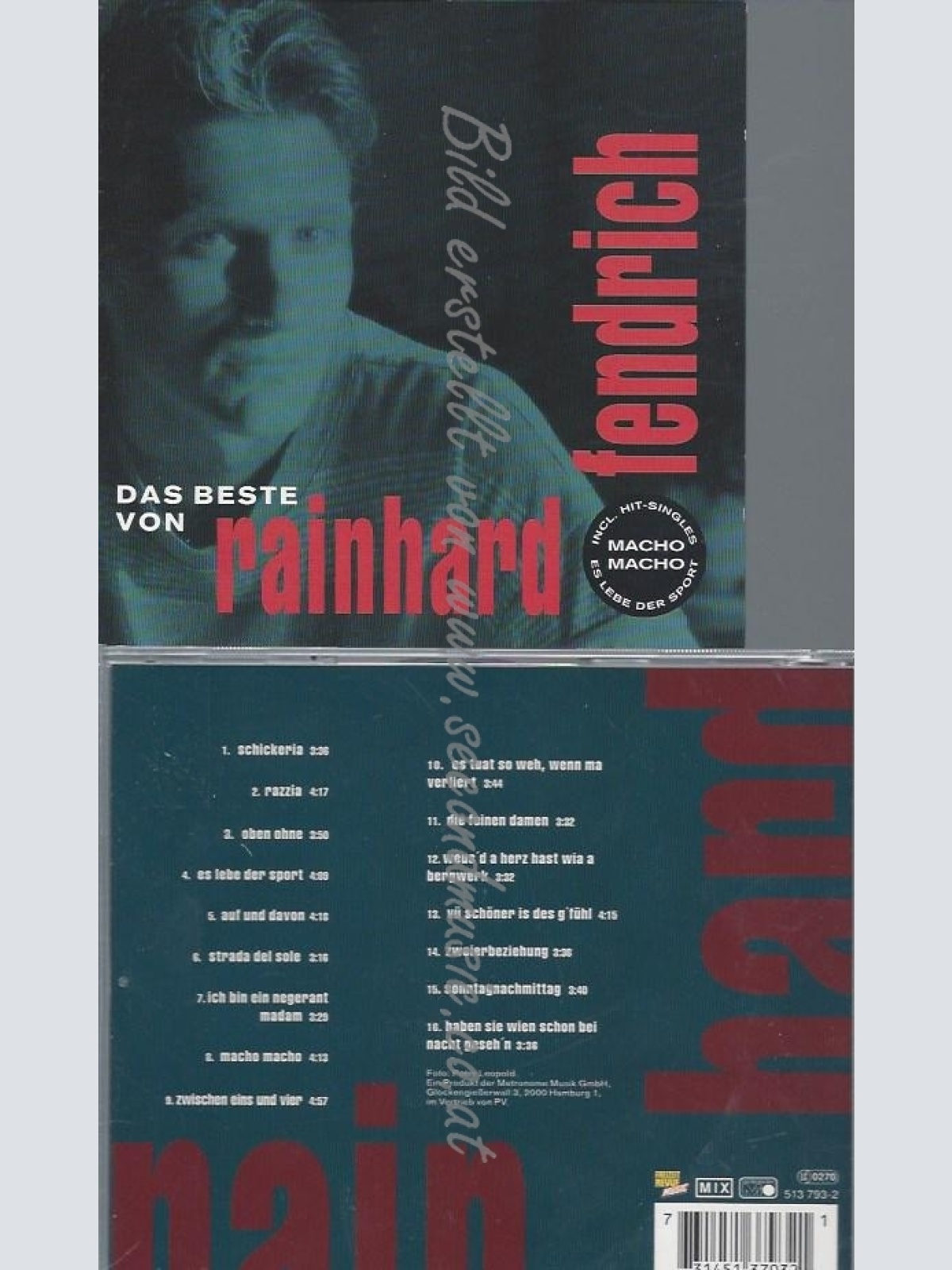 CD--RAINHARD FENDRICH / RAINHARD FENDRICH--DAS BESTE