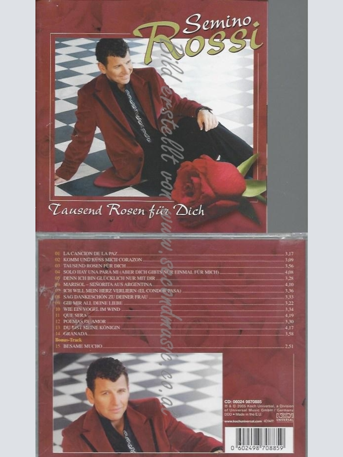 CD--SEMINO ROSSI--TAUSEND ROSEN FÜR DICH