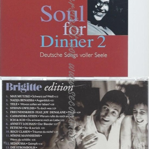 CD--VARIOUS--BRIGITTE SOUL FOR DINNER VOL.2