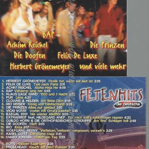 CD--VARIOUS--FETENHITS - DIE DEUTSCHE | DOPPEL-CD