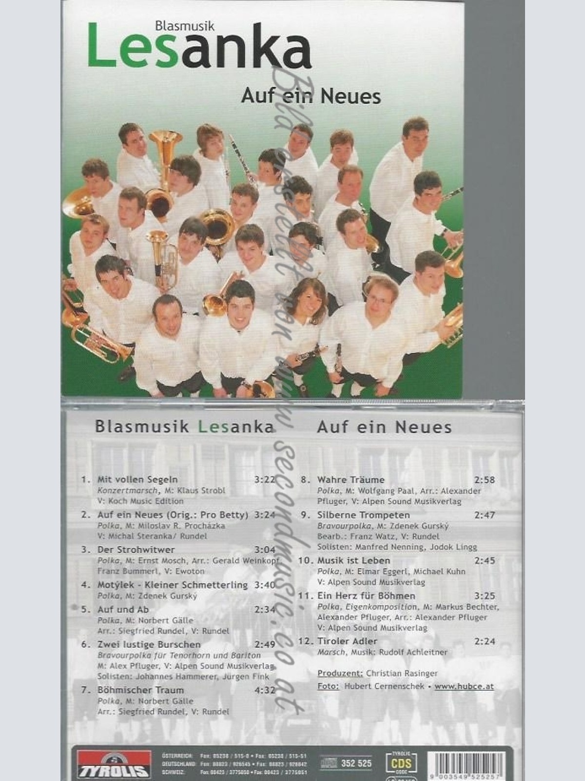 CD--BLASMUSIK LESANKA--AUF EIN NEUES