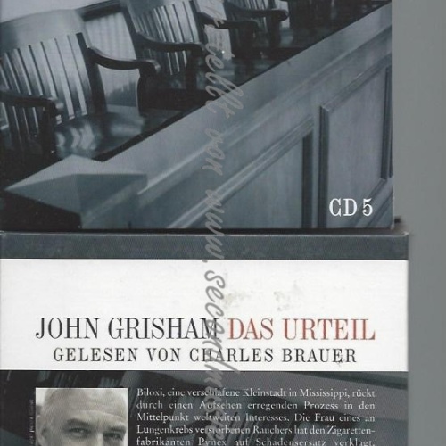 CD--CHARLES BRAUER/ JOHN GRISHAM--DAS URTEIL - GELESEN