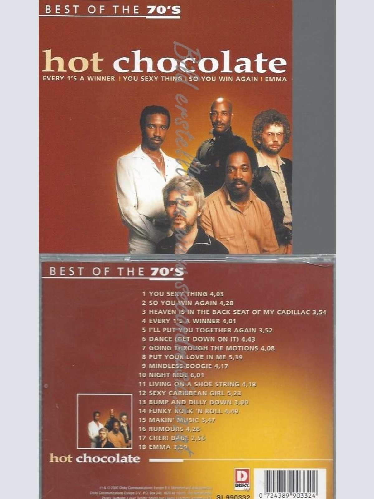 CD--HOT CHOCOLATE--BEST OF 70'S