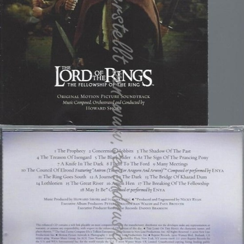 CD--HOWARD SHORE UND ENYA--DER HERR DER RINGE - DIE GEFÄHRTEN | SOUNDTRACK