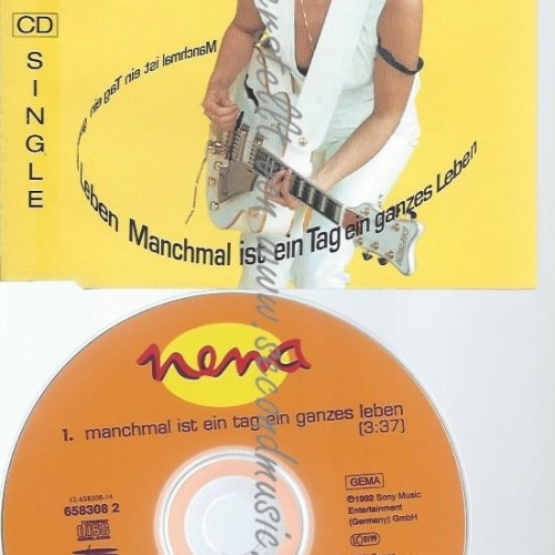 CD--NENA--MANCHMAL IST EIN TAG EIN GANZES LEBEN -, INCL. EXT. VERSION-SINGLE