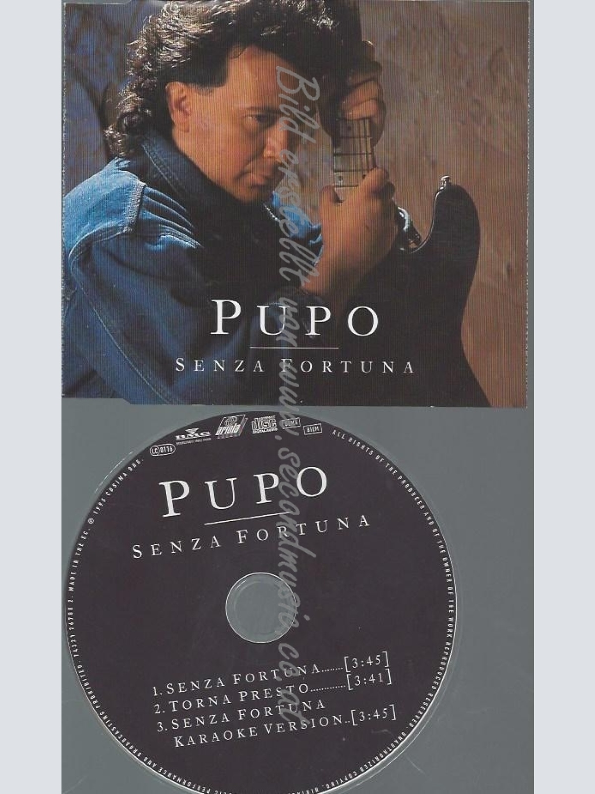 CD--PUPO--SENZA FORTUNA -INCL. KARAOKE-SINGLE