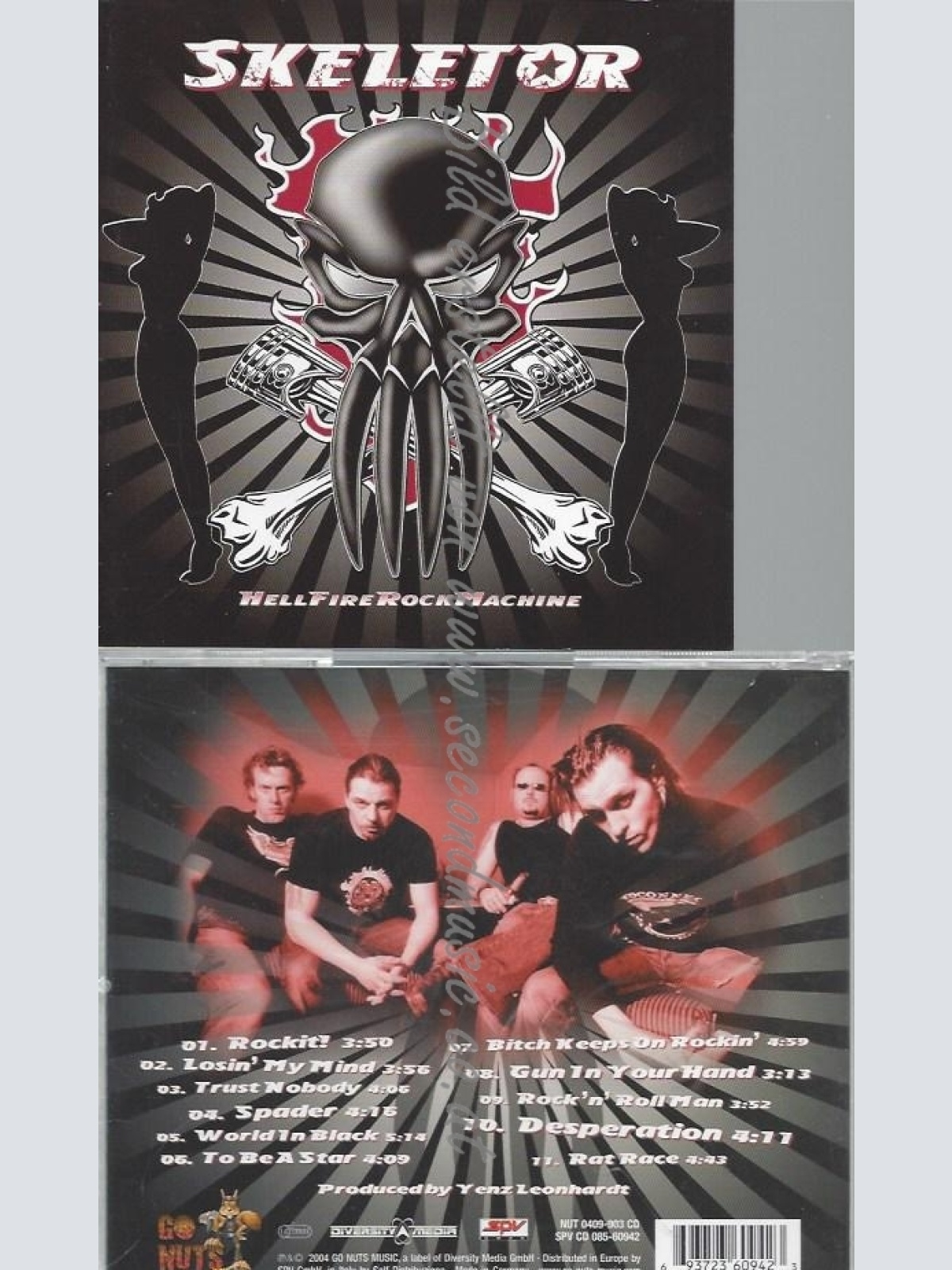 CD--SKELETOR--HELLFIRE ROCK MACHINE