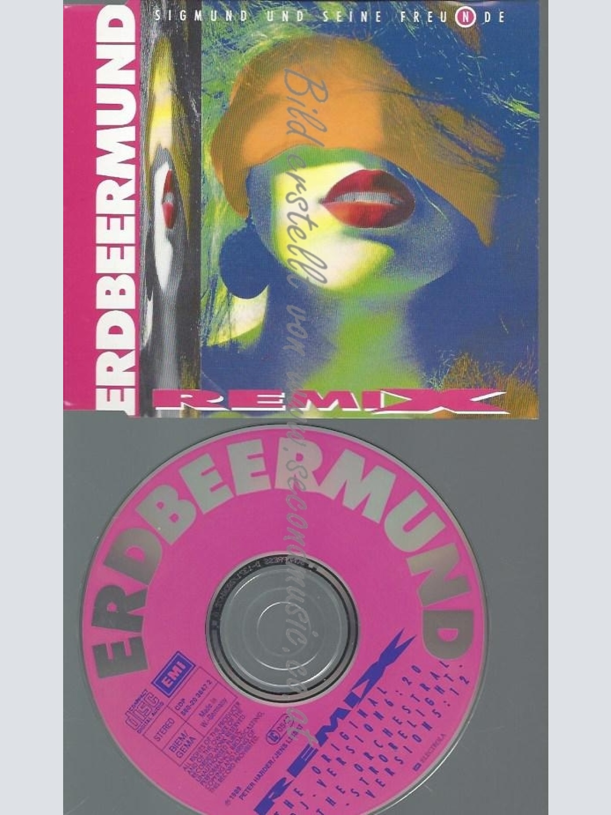 CD--SIGMUND & SEINE FREUNDE--ERDBEERMUND -REMIX, - | SINGLE