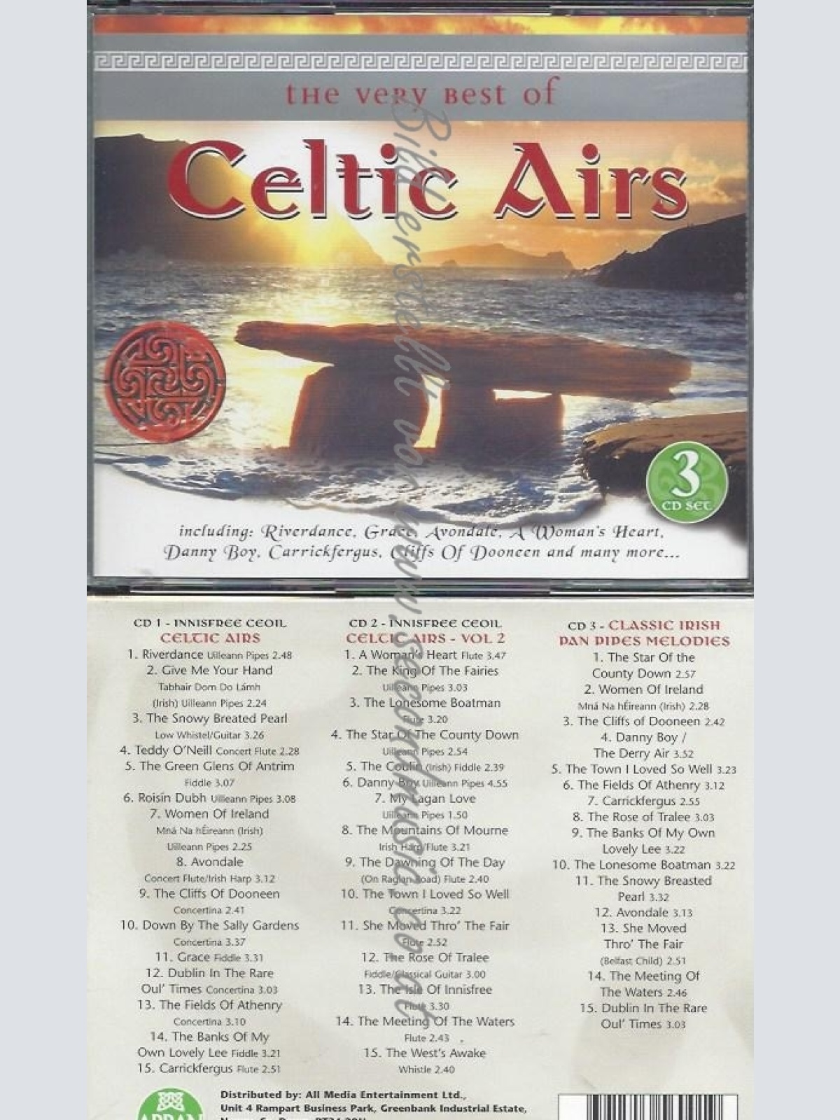 CD--VARIOUS ARTISTS--THE VERY BEST OF CELTIC AIRS | IMPORT