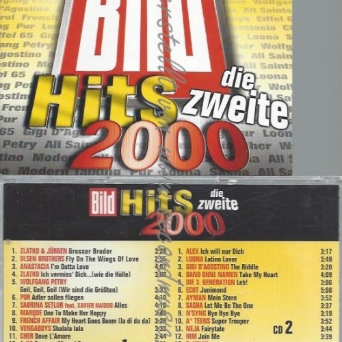 CD--VARIOUS--BILD HITS -DIE ZWEITE | DOPPEL-CD 2000
