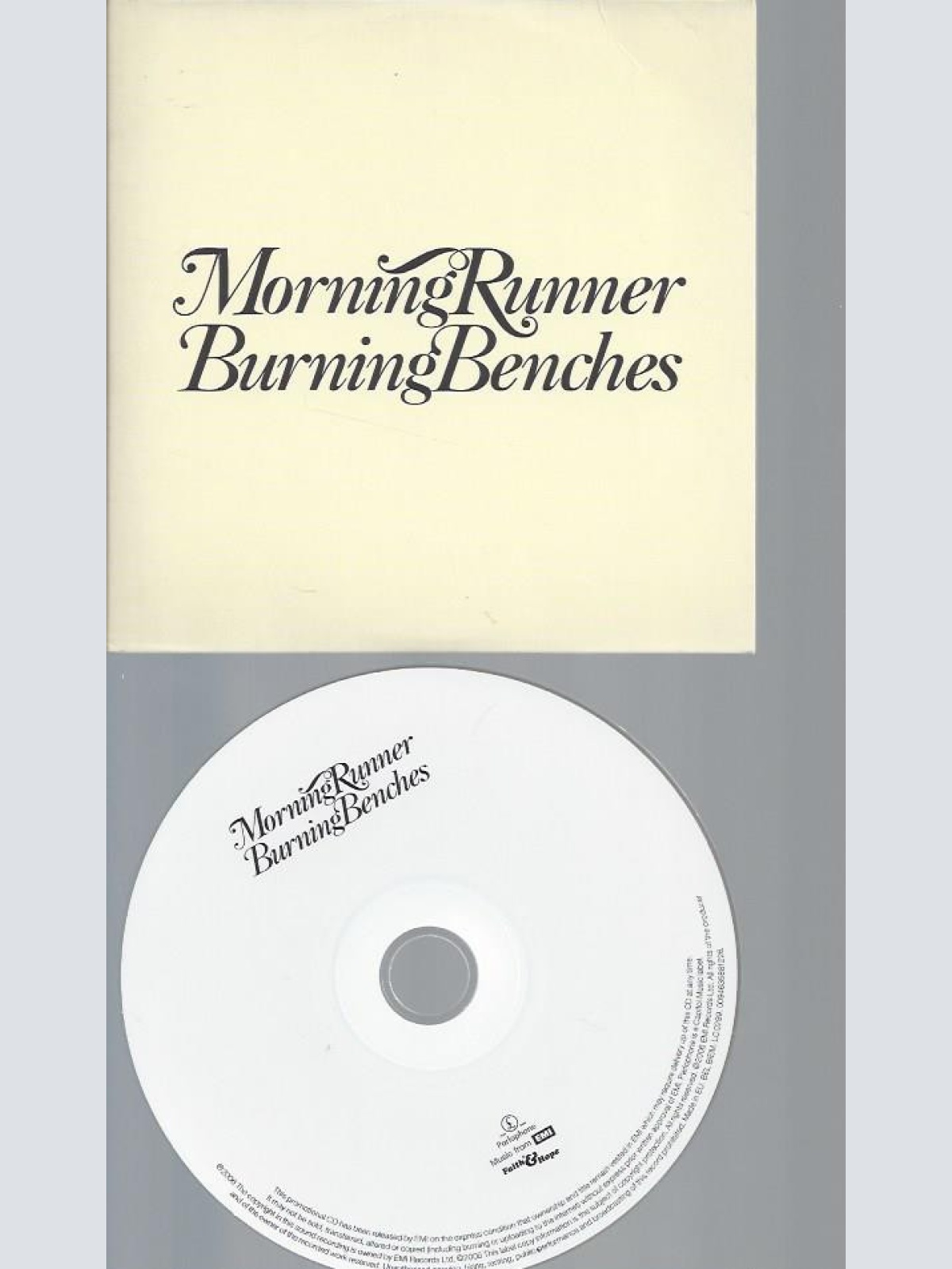 CD--MORNING RUNNER--BURNING BENCHES  -PROMO
