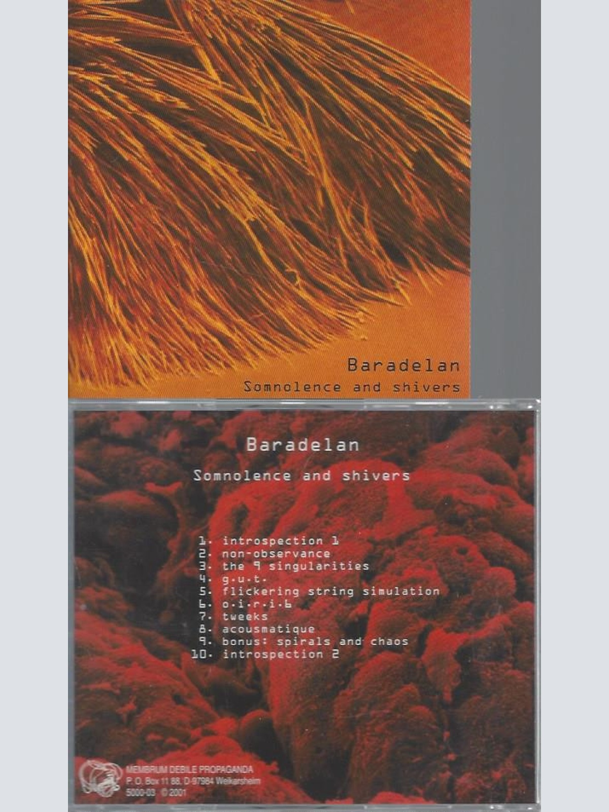 CD--BARADELAN--SOMNOLENCE AND SHIVERS