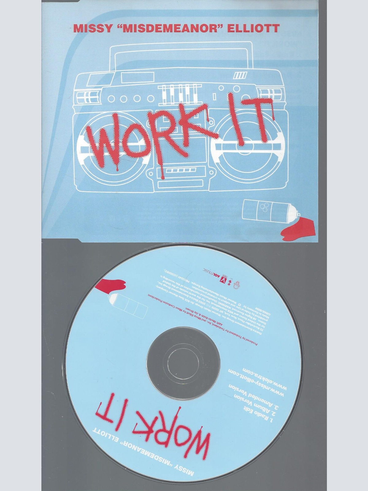 CD--MISSY ELLIOTT  WORK IT --PROMO