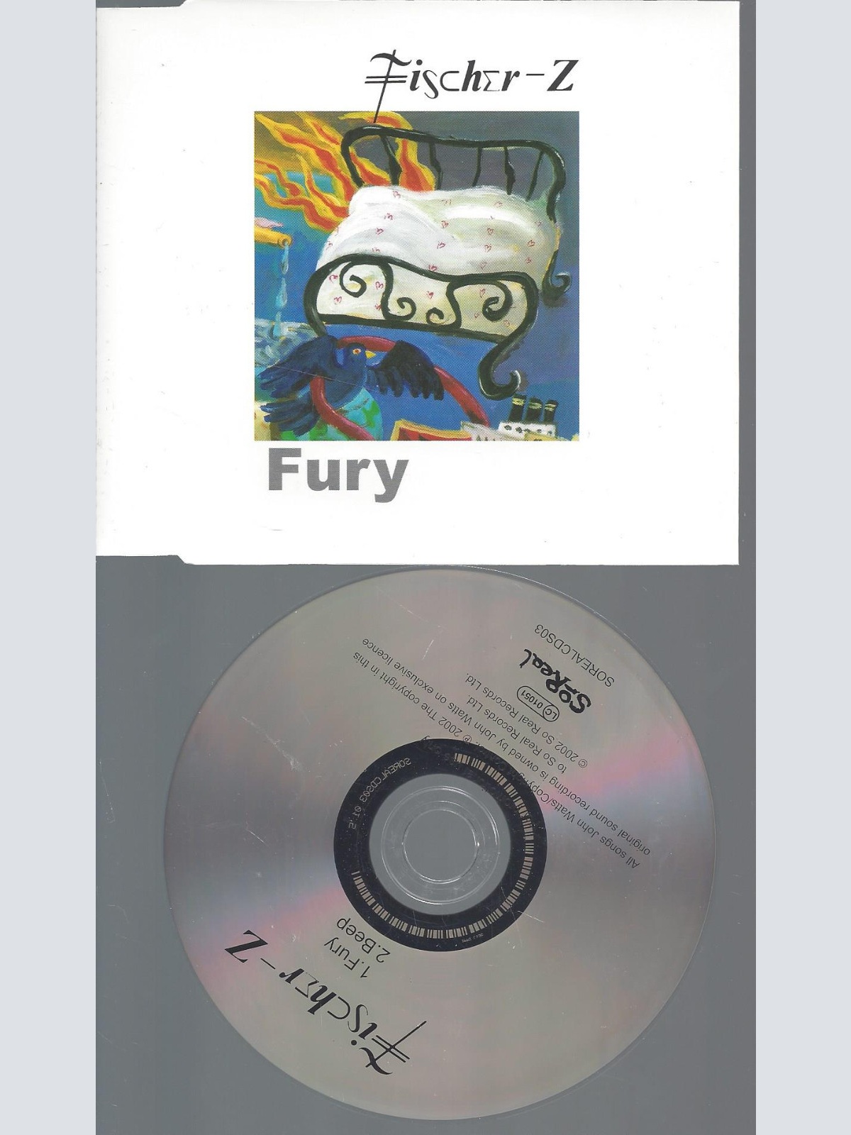 CD--FISCHER-Z FURY-- PROMO