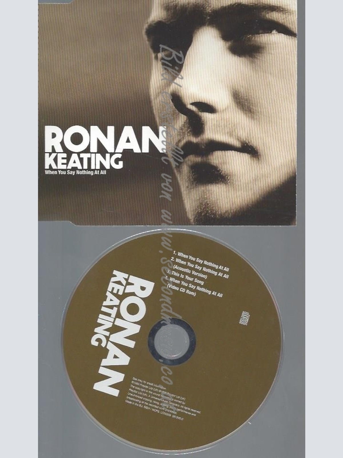 CD--RONAN KEATING--WHEN YOU SAY NOTHING AT ALL | SINGLE