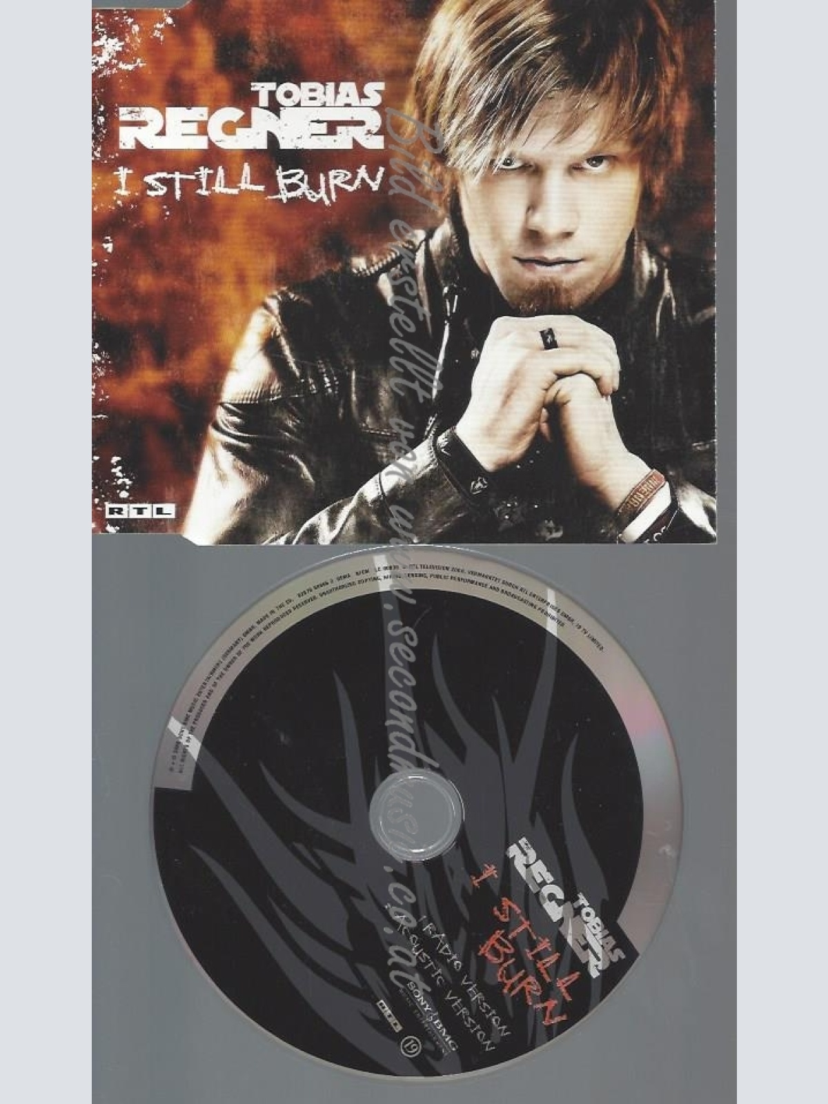 CD--TOBIAS REGNER--I STILL BURN -2 TRACK- | SINGLE