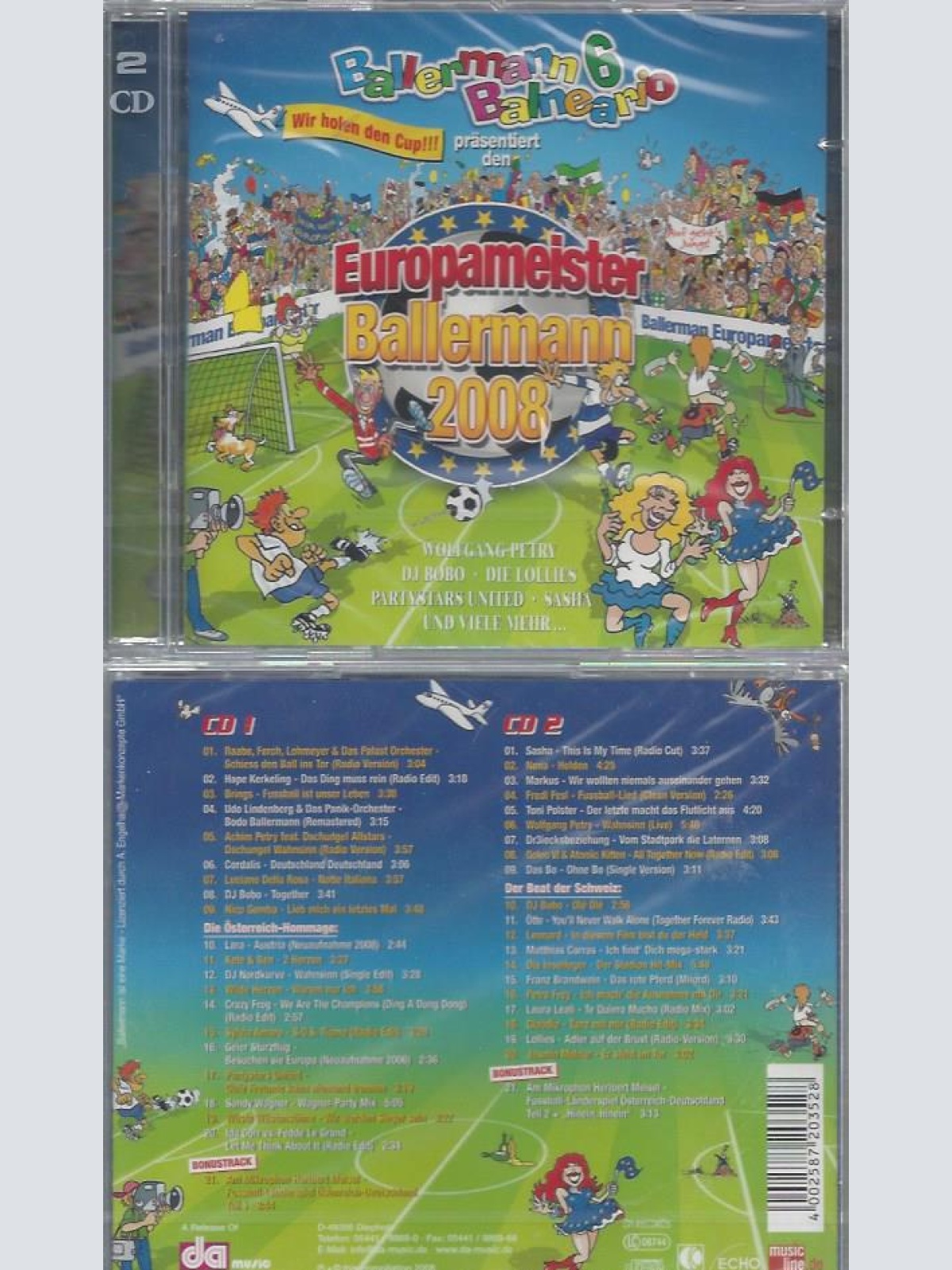 CD--VARIOUS--BALLERMANN 6 BALNEARIO PRS.DEN EUROPAMEISTER BALLE | DOPPEL-CD