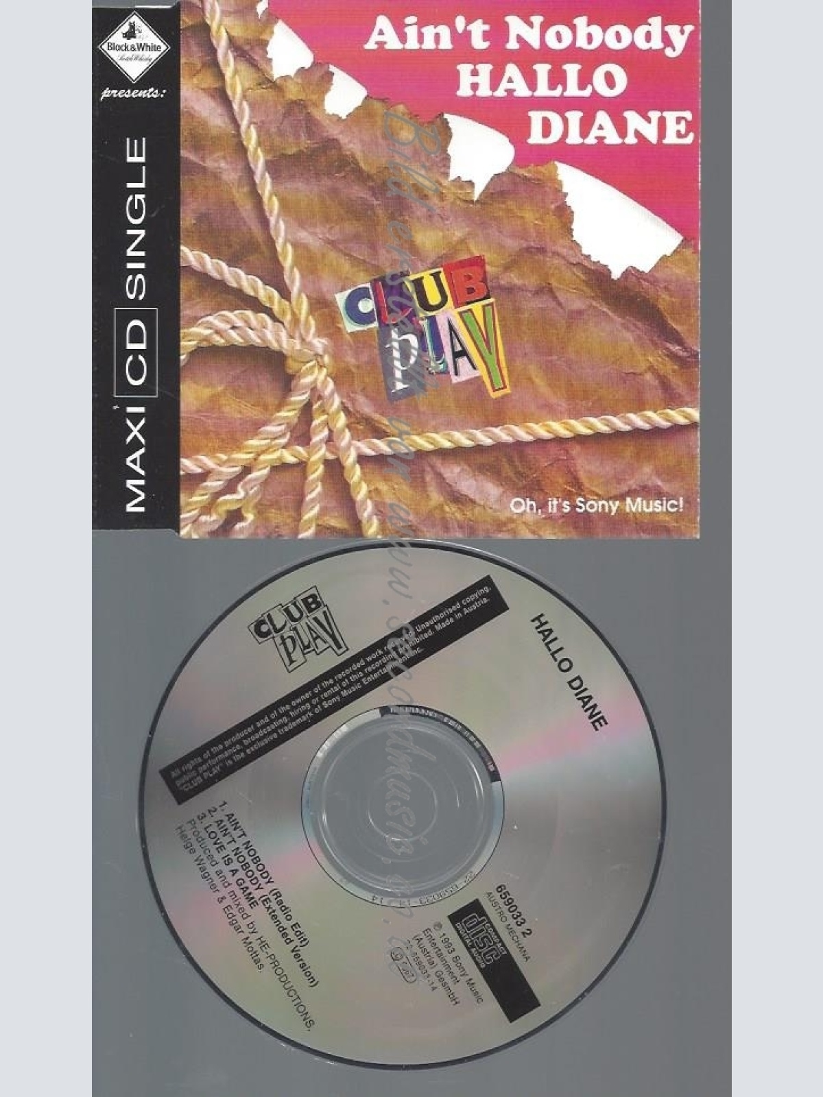 CD--HALLO DIANE--AIN'T NOBODY | SINGLE