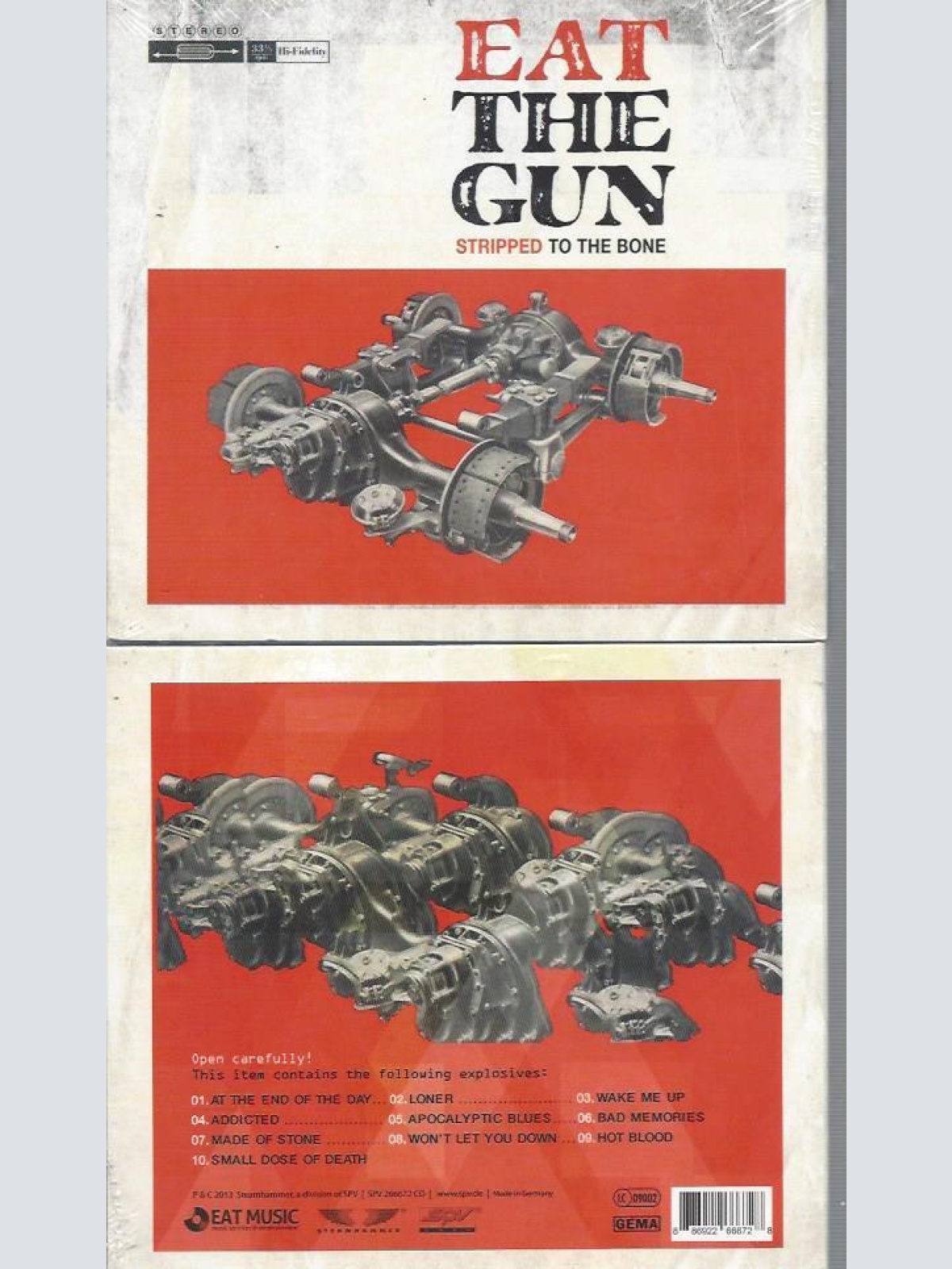 CD--EAT THE GUN--STRIPPED TO THE BONE