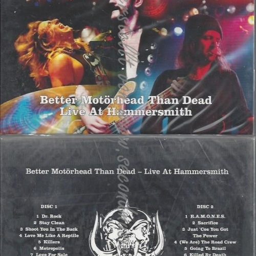 CD--MOTÖRHEAD--BETTER MOTÖRHEAD THAN DEAD-LIVE AT HAMMERSMITH  DOPPEL-CD