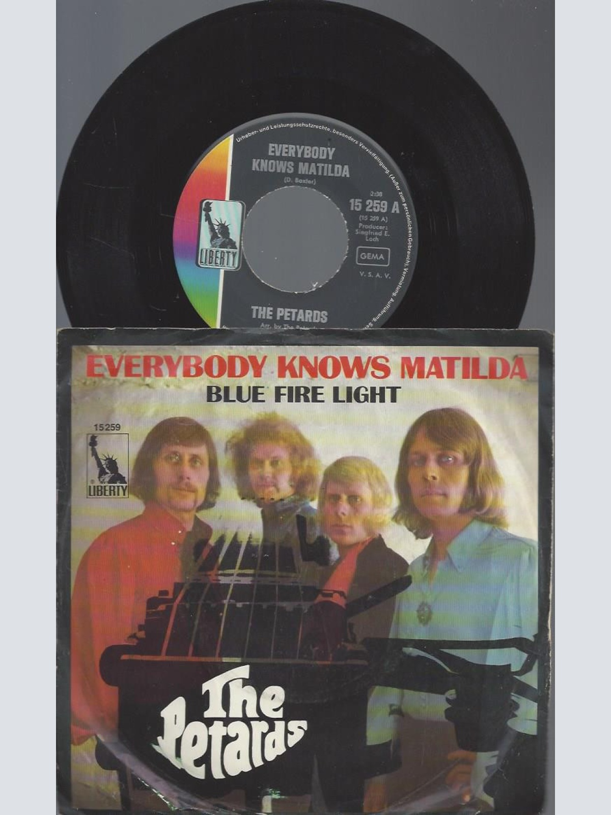 7" THE PETAREDS EVERYBODY KNOWS MATILDA