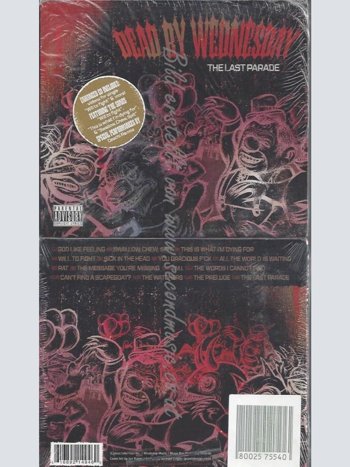 CD--DEAD BY WEDNESDAY--THE LAST PARADE