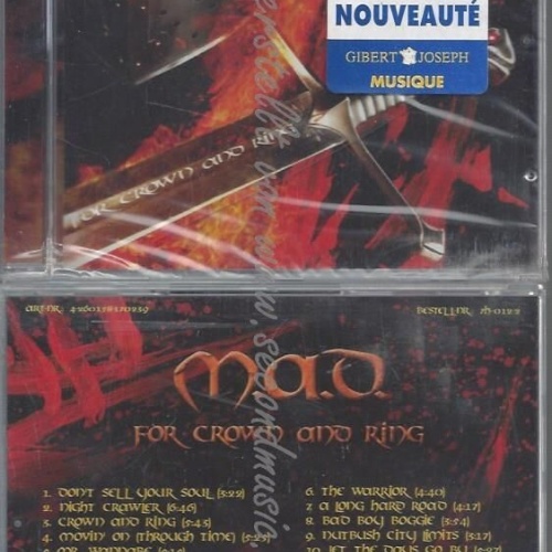 CD--M.A.D.--FOR CROWN AND RING