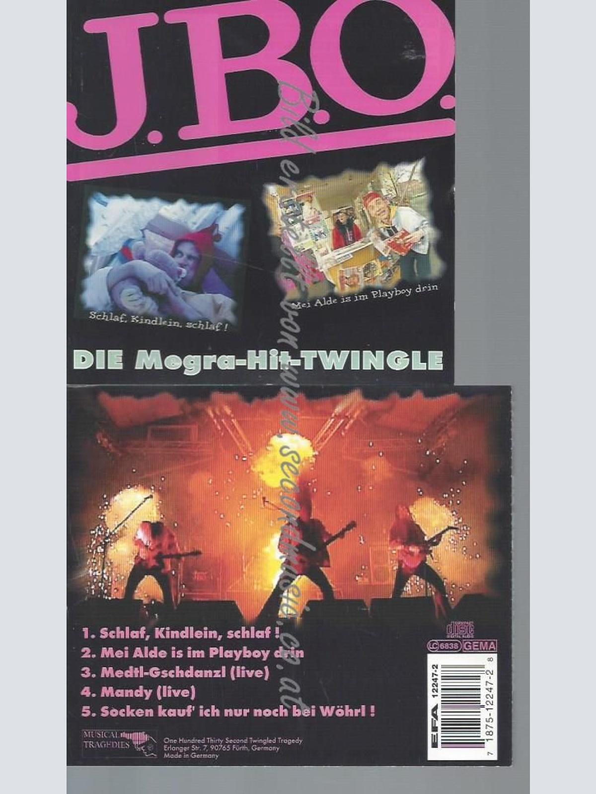 CD--J.B.O.--DIE MEGRA-HIT-TWINGLE | ENHANCED