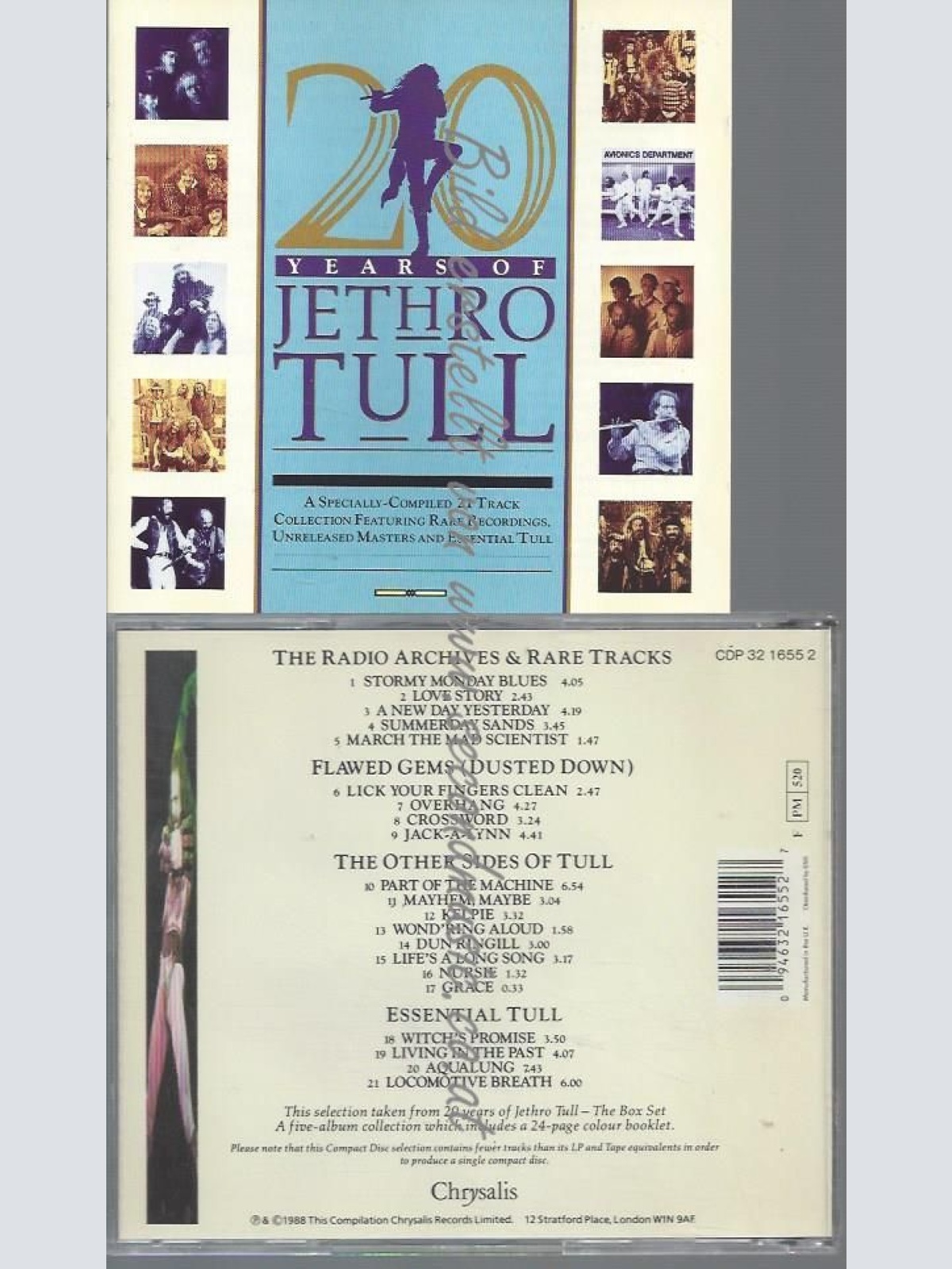 CD--JETHRO TULL--TWENTY YEARS OF JETHRO TULL