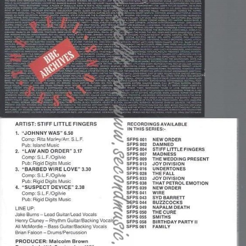 CD--STIFF LITTLE FINGERS--LIVE AT BBC