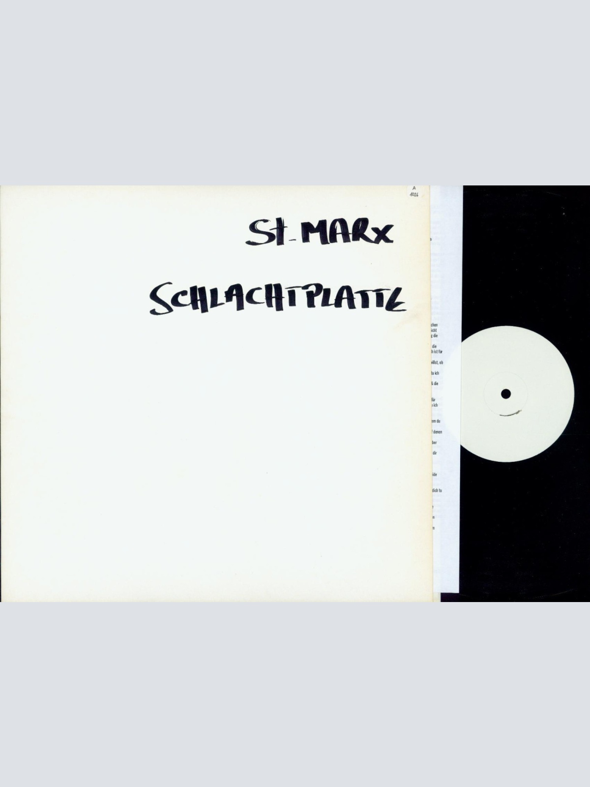 LP-ST MARX // SCHLACHTPLATTE  //