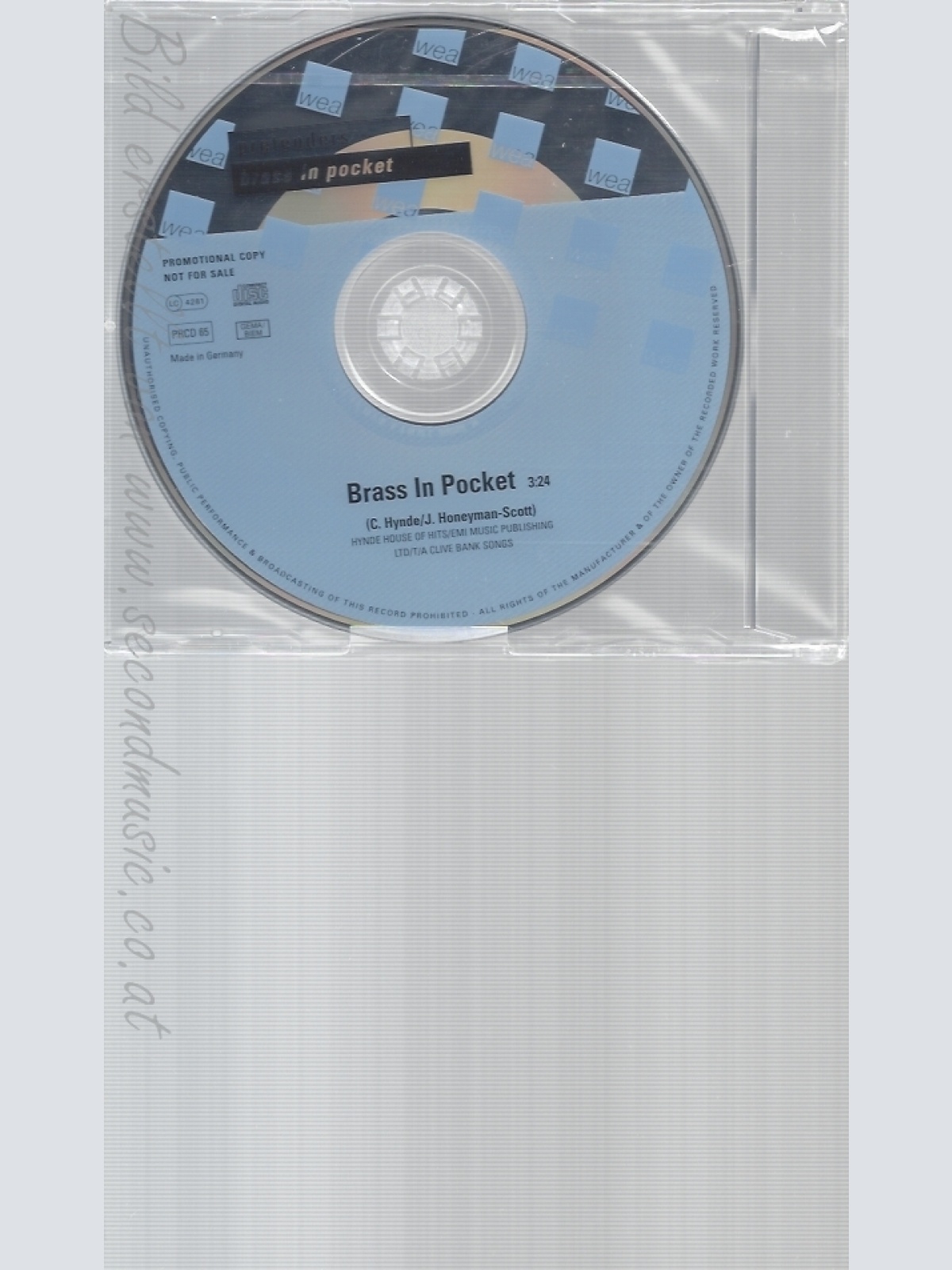 CD--PRETENDERS--BRASS IN POCKET--PROMO