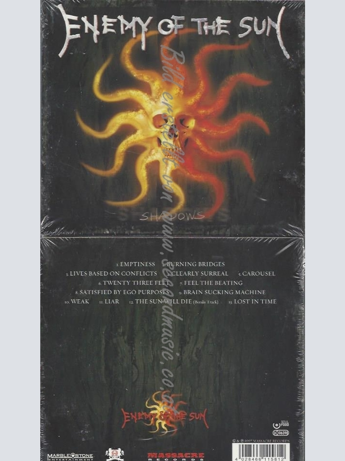 CD--ENEMY OF THE SUN--SHADOWS -LTD.ED.-