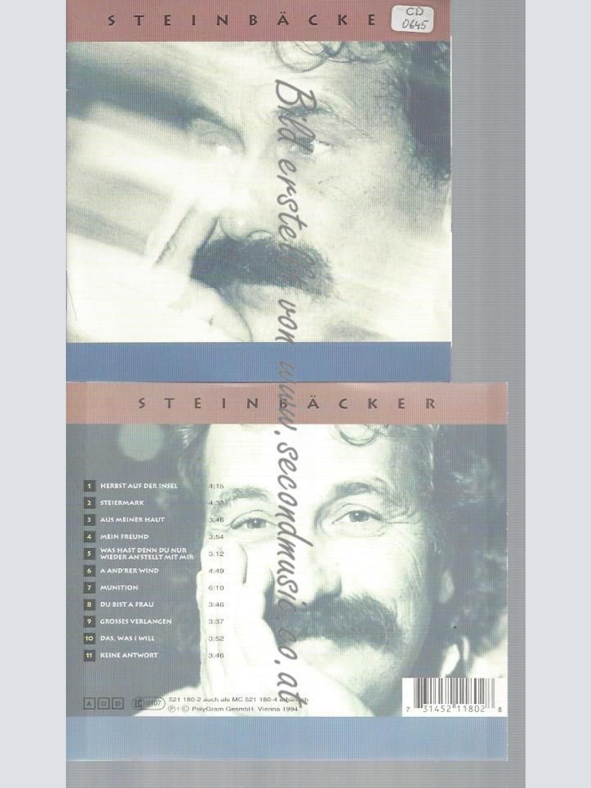 CD--STEINBAECKER UND GERT STEINBÄCKER--STEINBÄCKER STS