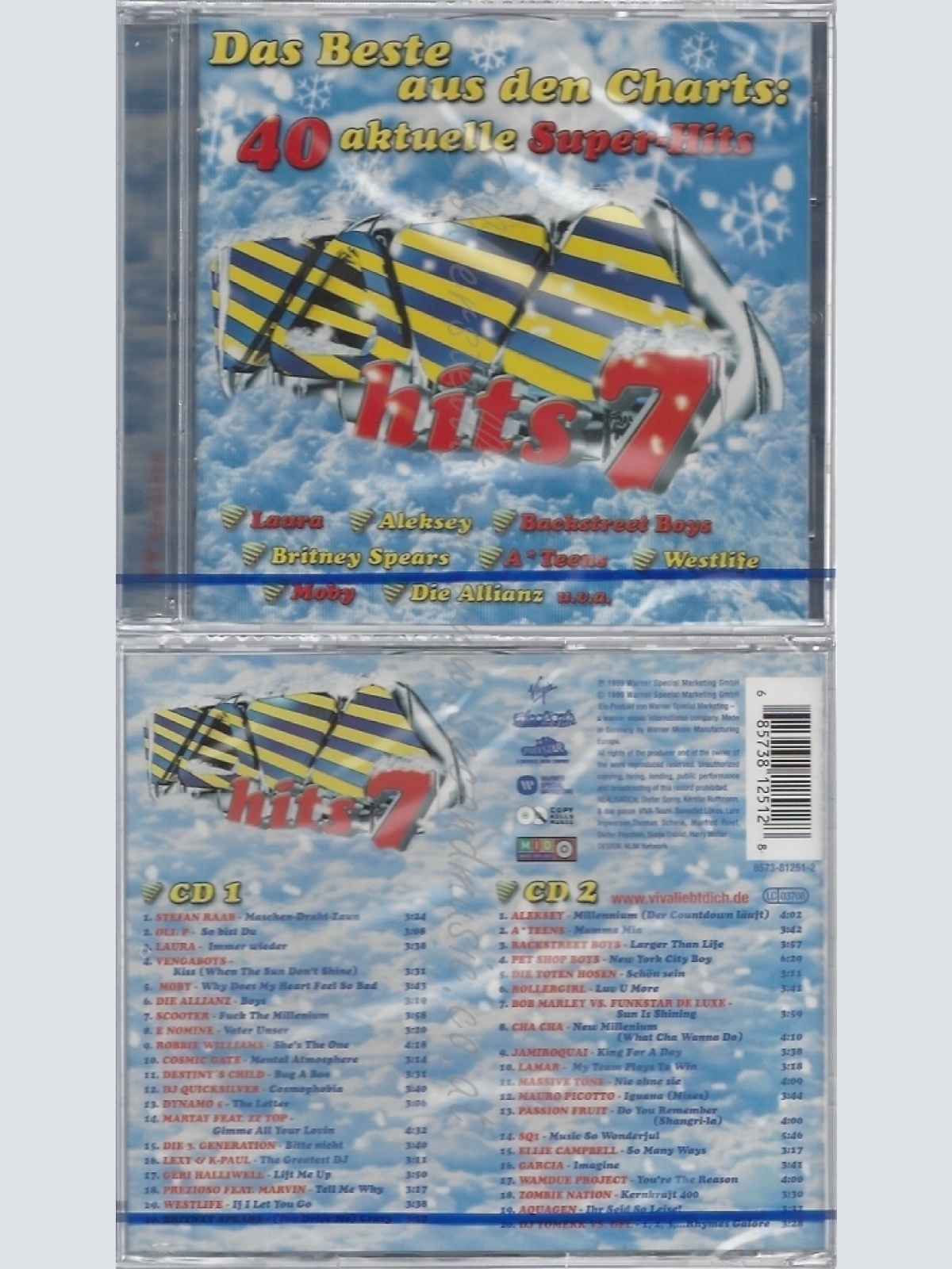 CD--NM-SEALED-VARIOUS -1999- - DOPPEL-CD -- VIVA HITS VOL.7