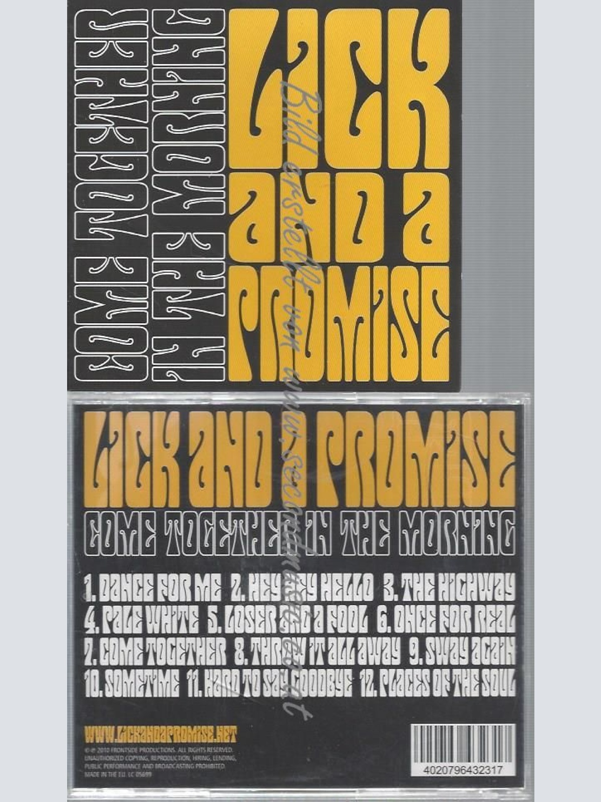 CD--LICK AND A PROMISE--COME TOGETHER IN THE MORNING &&PROMO COPY