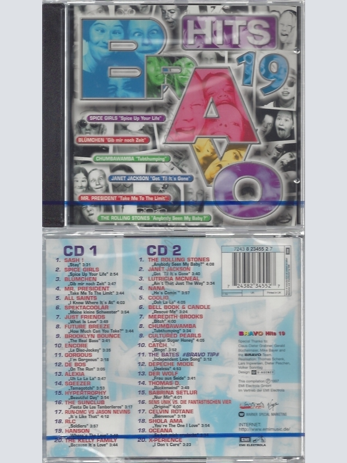 CD--NM-SEALED-VARIOUS ARTISTS -1997- - DOPPEL-CD -- BRAVO HITS 19