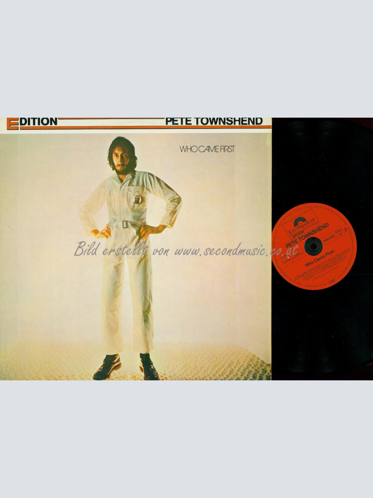 LP--PETE TOWNSHEND WHO CAME FIRST // W GERMANY