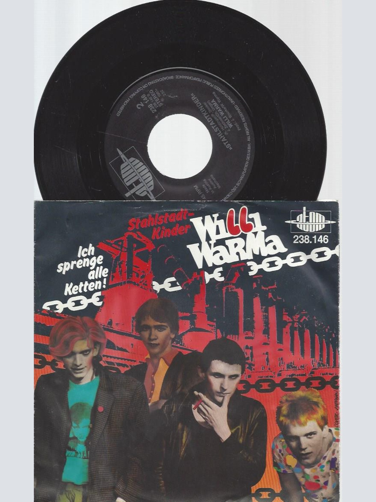 7" WILLI WARMA --ICH SPRENGE ALLE KETTEN // ATOM 238146