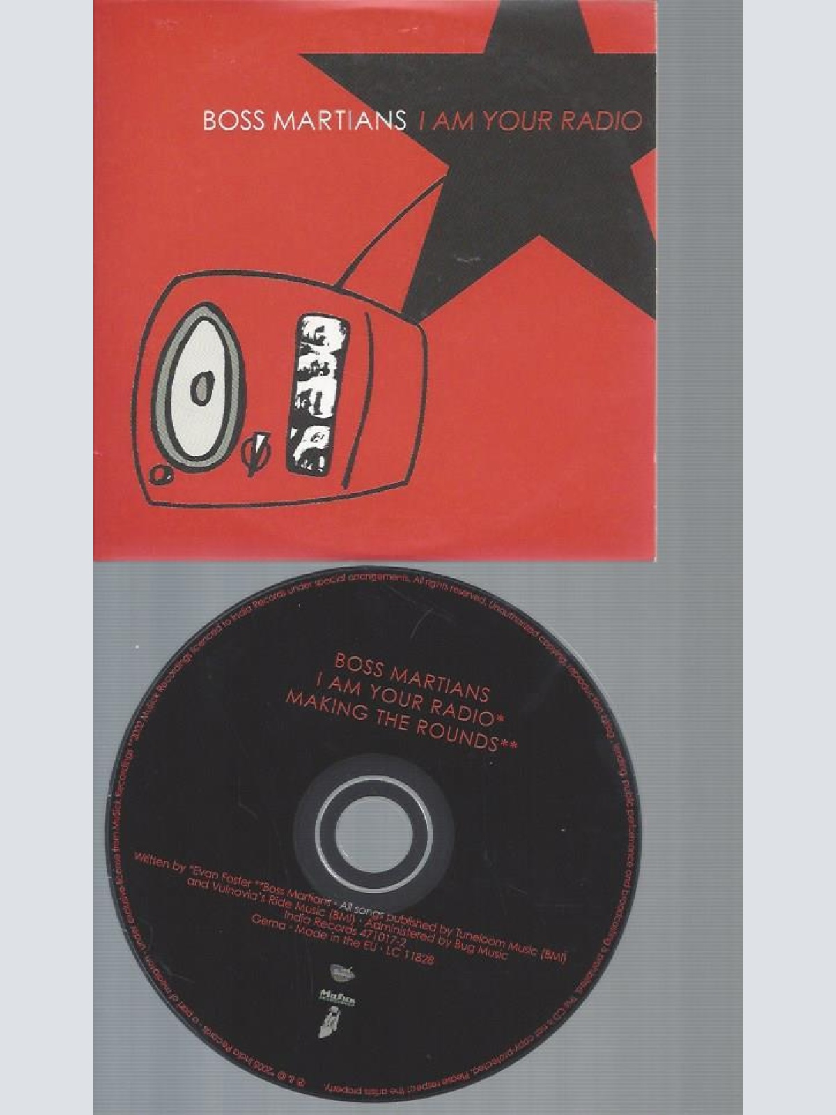 CD-BOSS MARTIANS I AM YOUR RADIO // PROMO