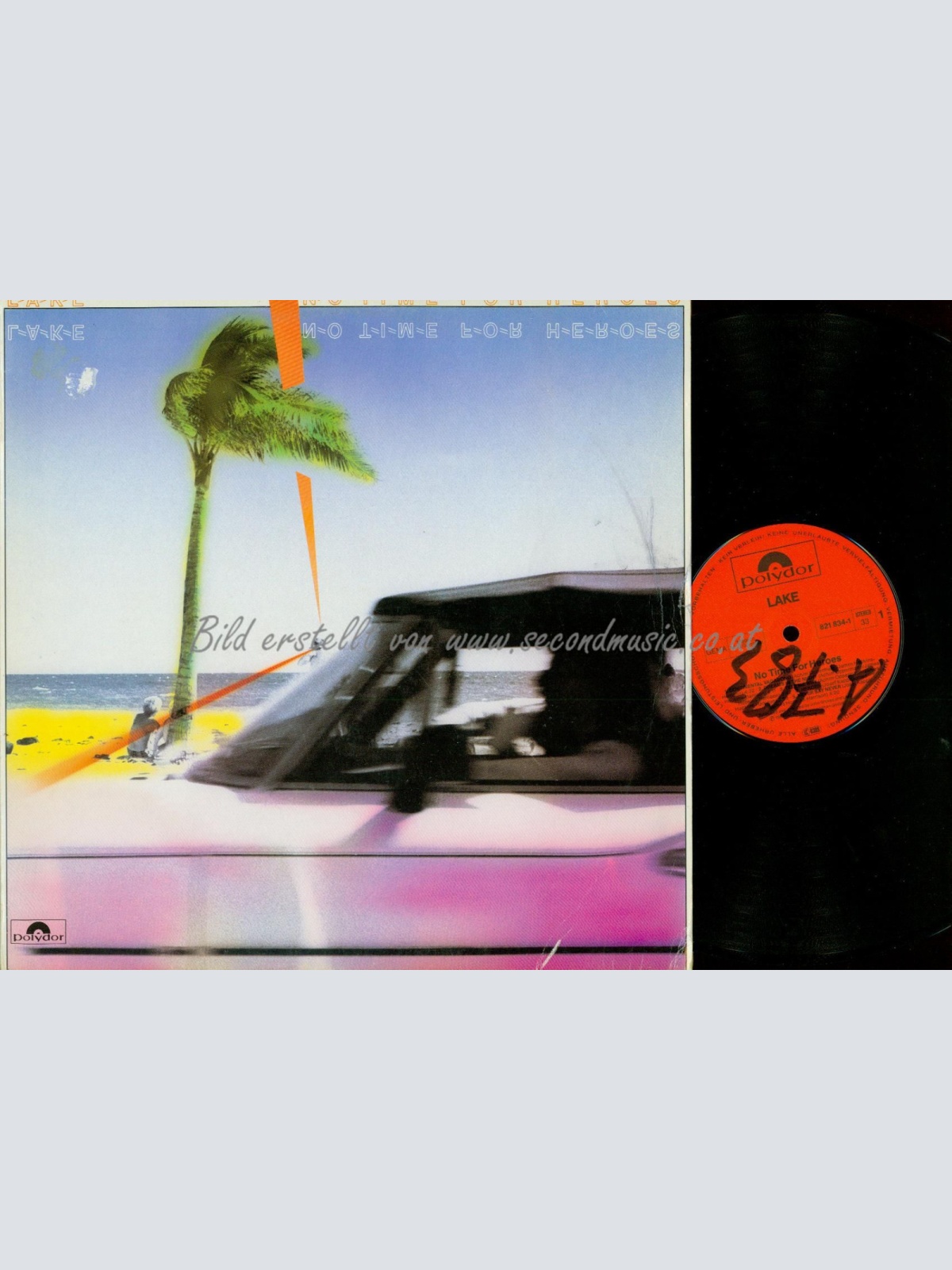 LP--LAKE NO TIME FOR HEROES / 8218341 GERMANY