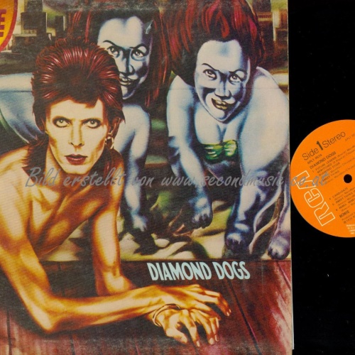 LP--DAVID BOWIE DIAMOND DOGS // FOC // UK // APL 10576