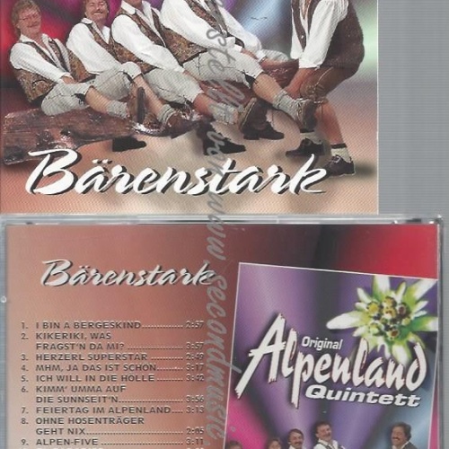 CD--ORIGINAL ALPENLAND QUINTETT--BÄRENSTARK