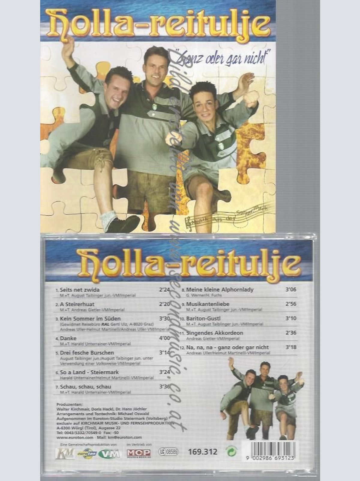 CD--HOLLA-REITULJE--GANZ ODER GAR NICHT