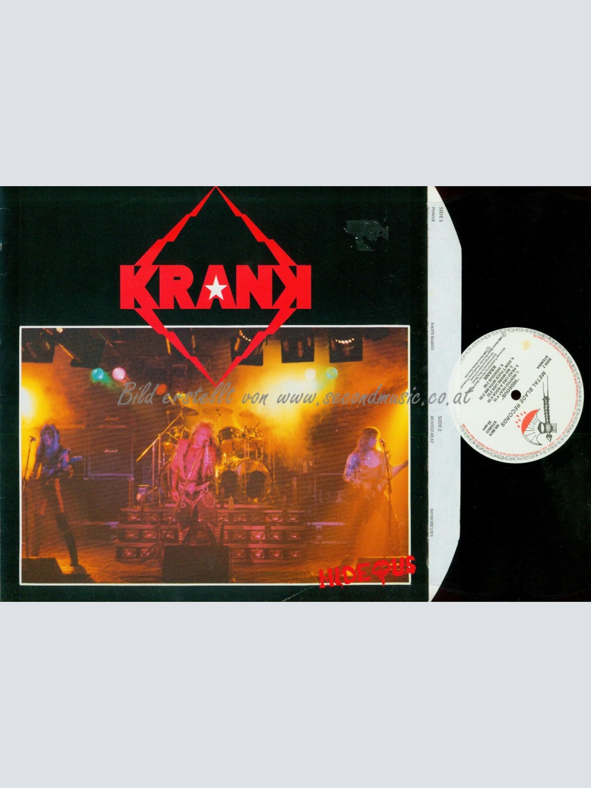 LP--KRANK HIDEOUS // OIS // METAL BLADE 1986