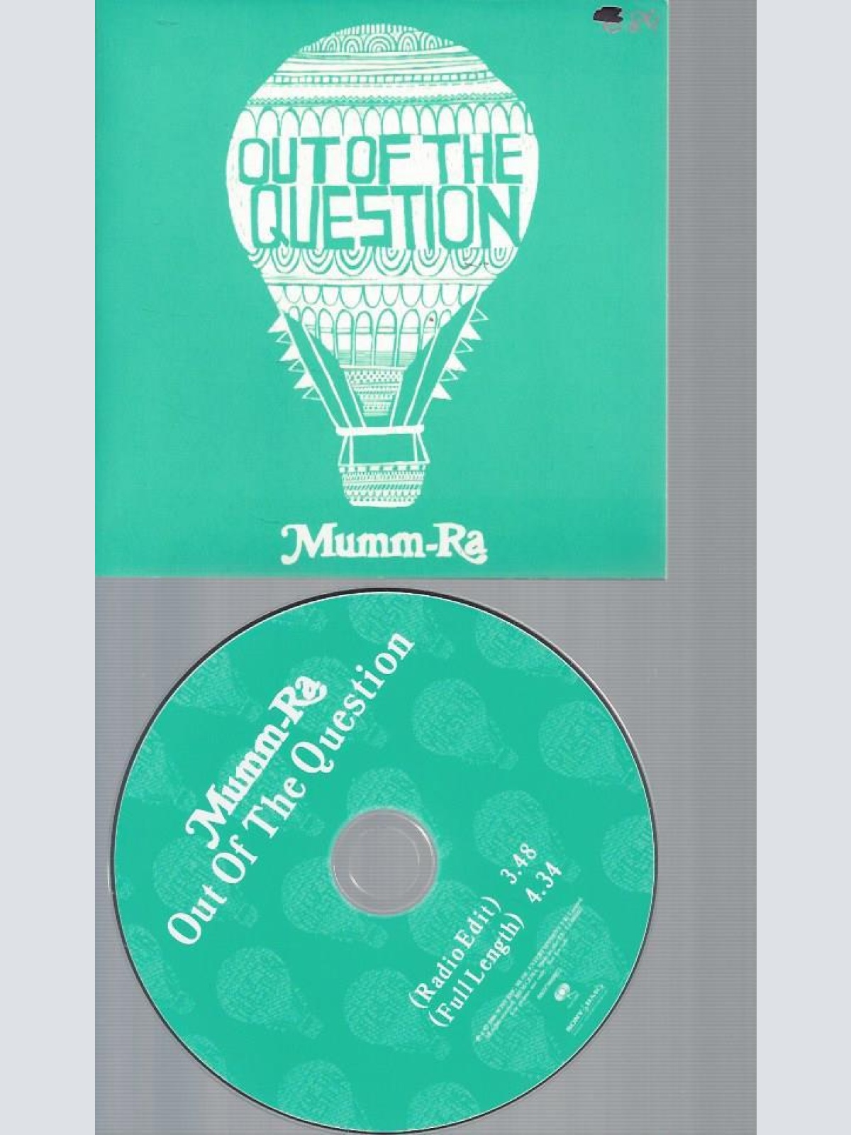 CD--OUT OF THE QUESTION MUMM-RA  // PROMO