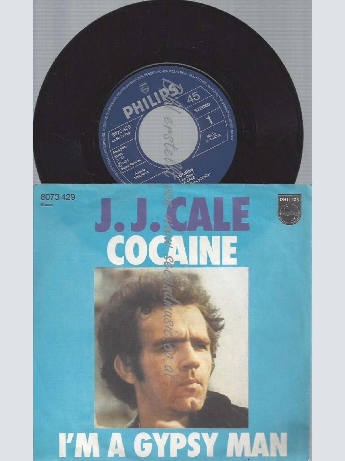7" JJ CALE COCAINE // AUSTRO MECHANA